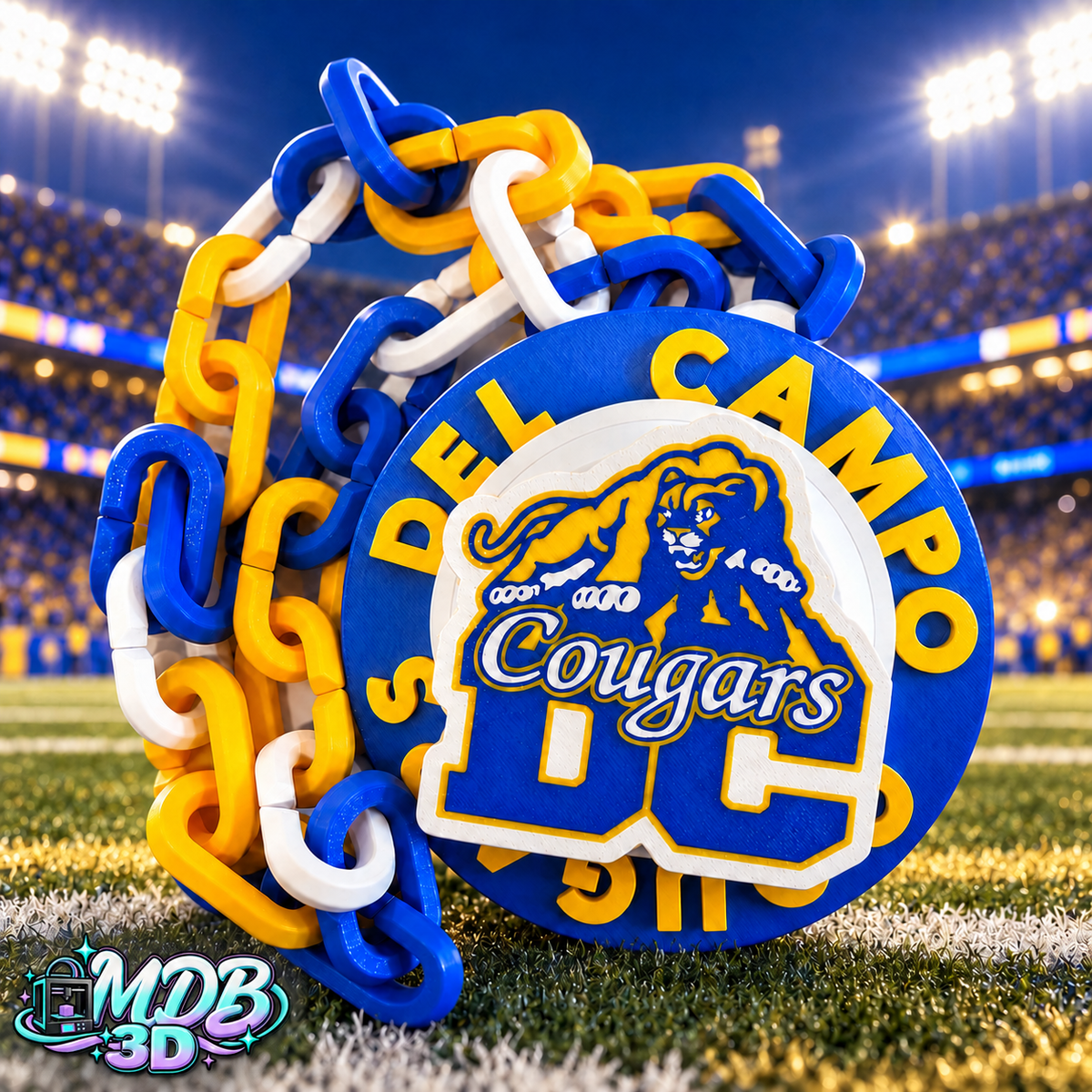 Del Campo Cougars Custom Spinner Hype Chain