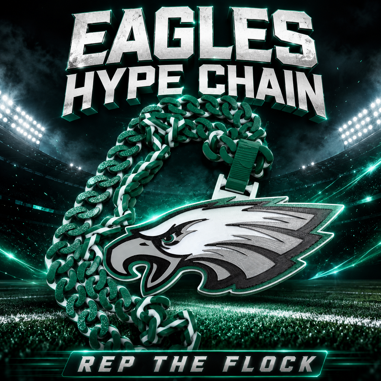 Philadelphia Eagles hype chain ￼