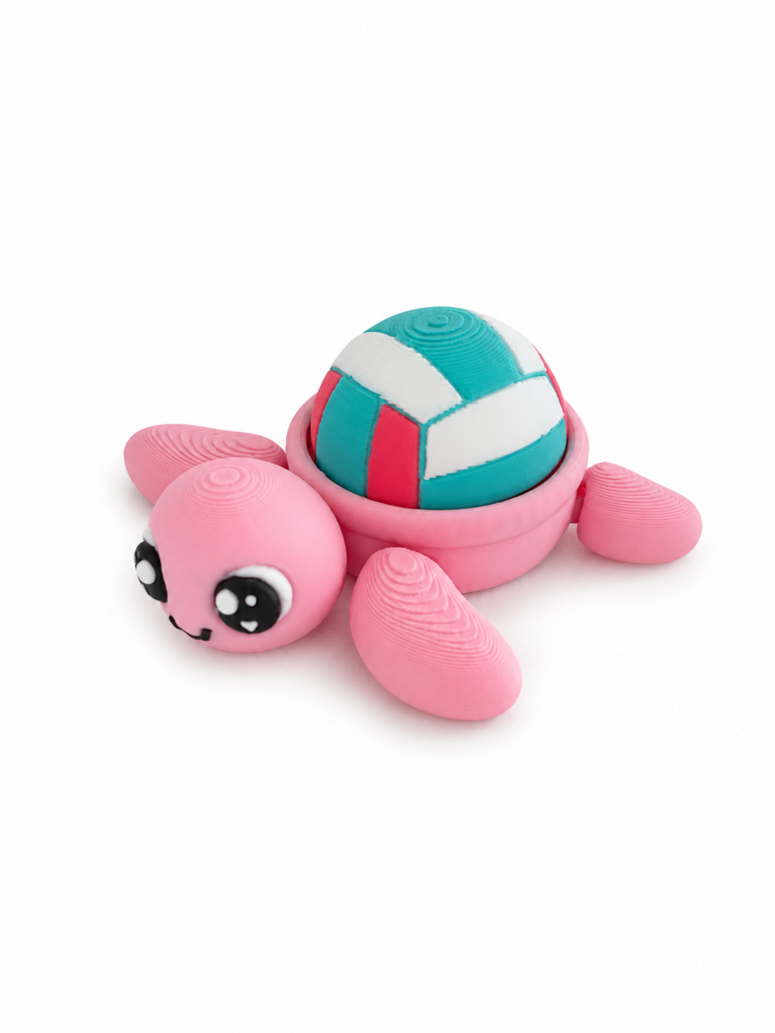 Volleyball turtle articulating clicker ￼keychain