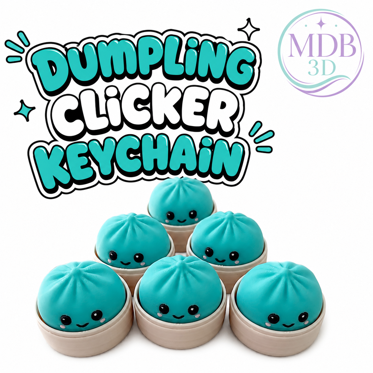 Dumpling clicker keychain ￼