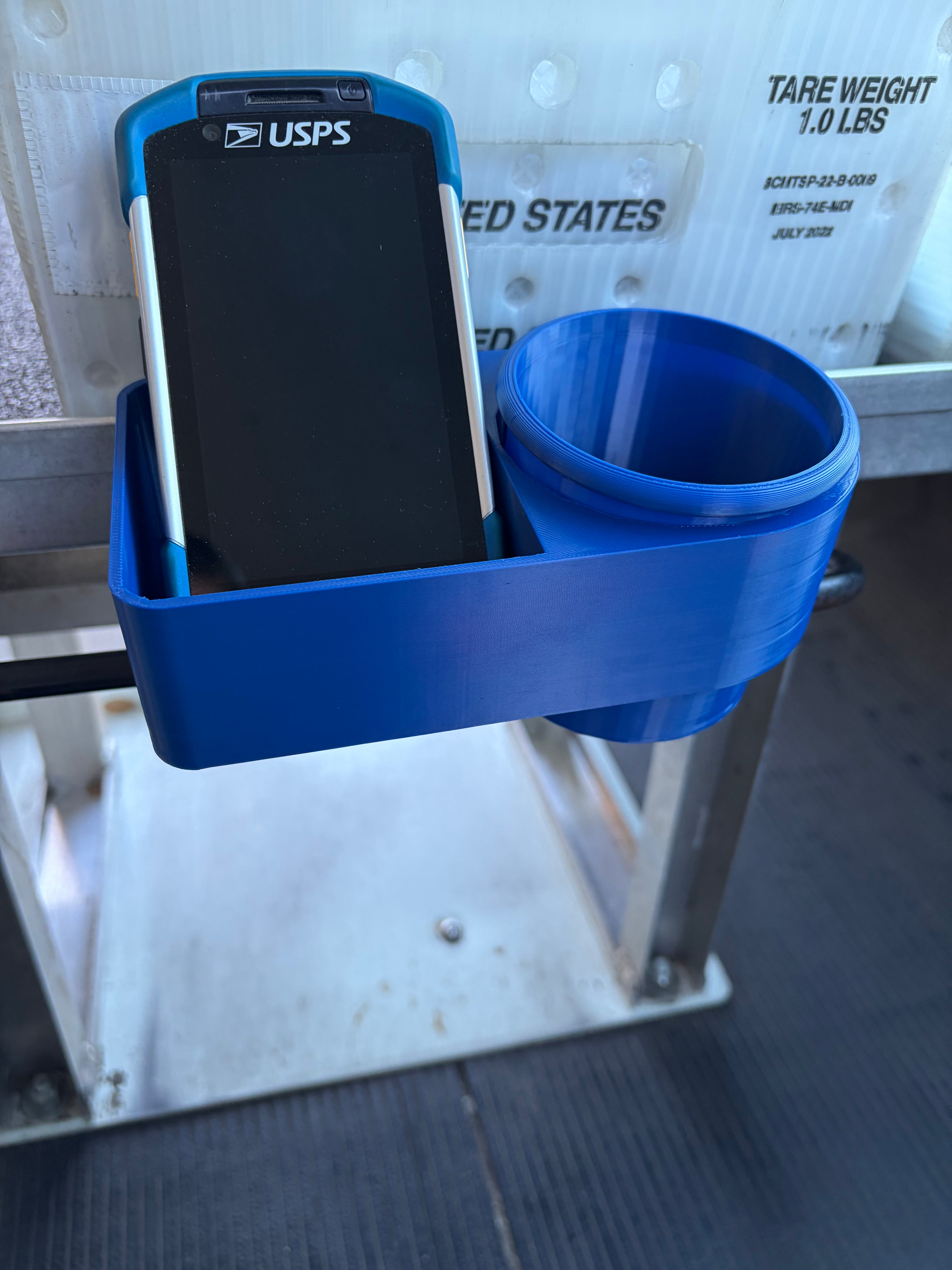 LLV scanner and drink holder