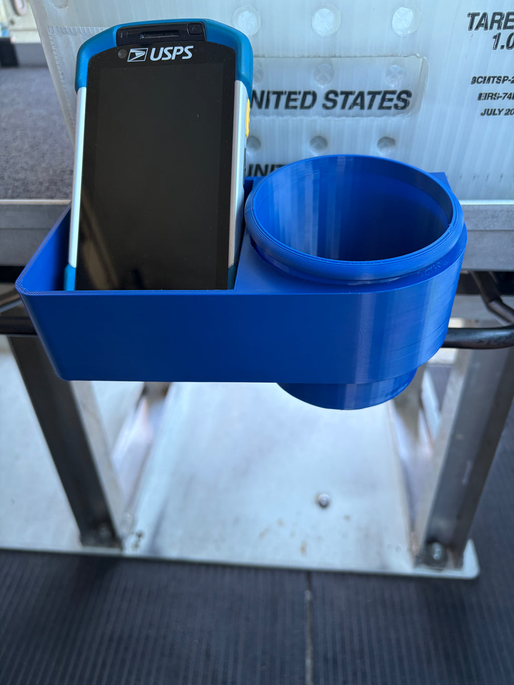 LLV scanner and drink holder