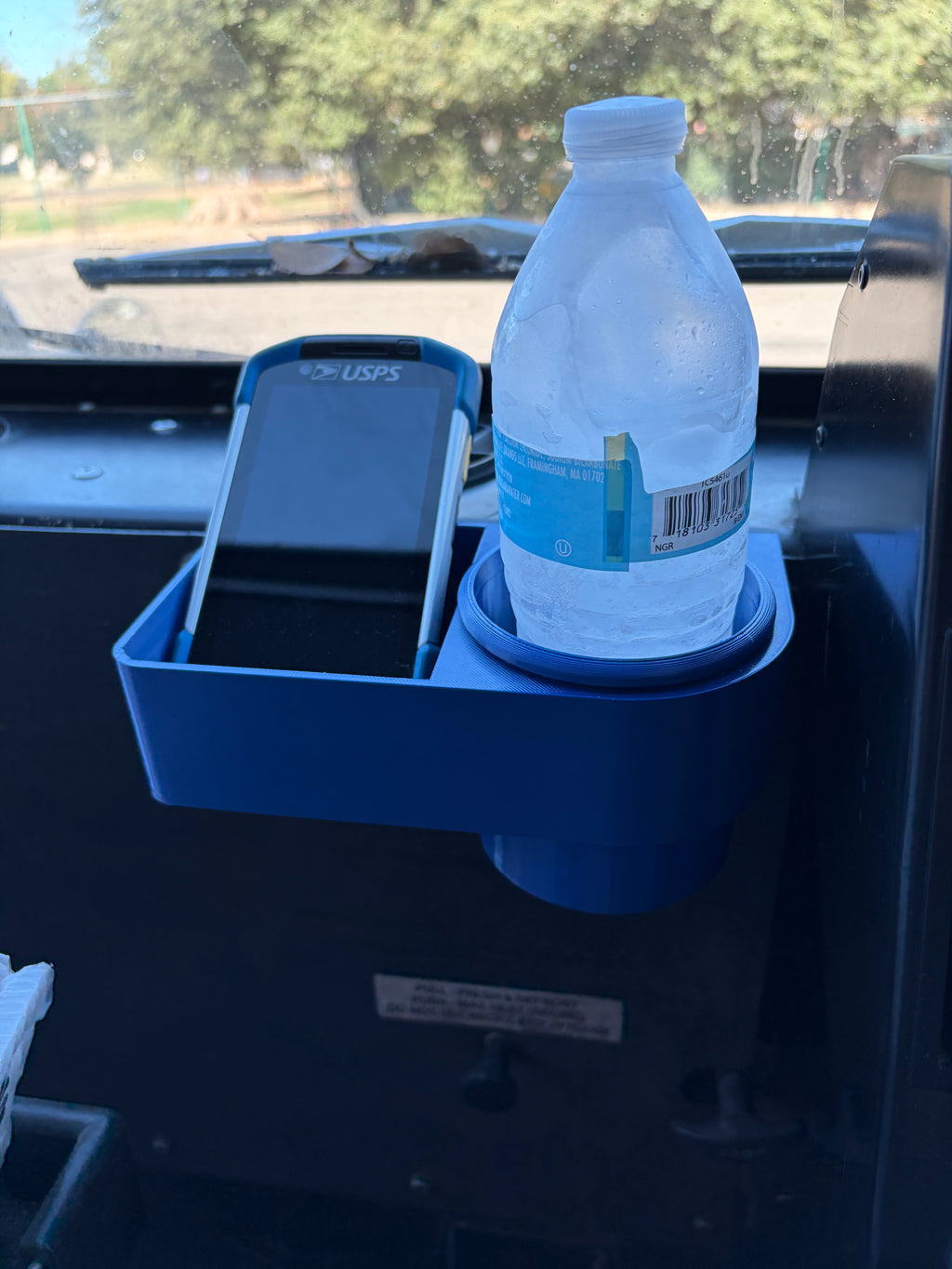 LLV scanner and drink holder