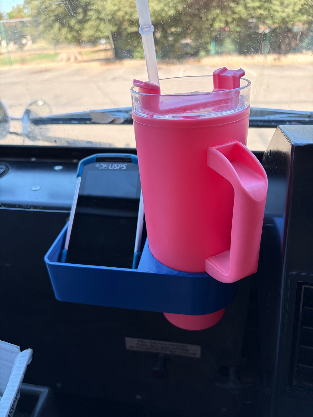 LLV scanner and drink holder