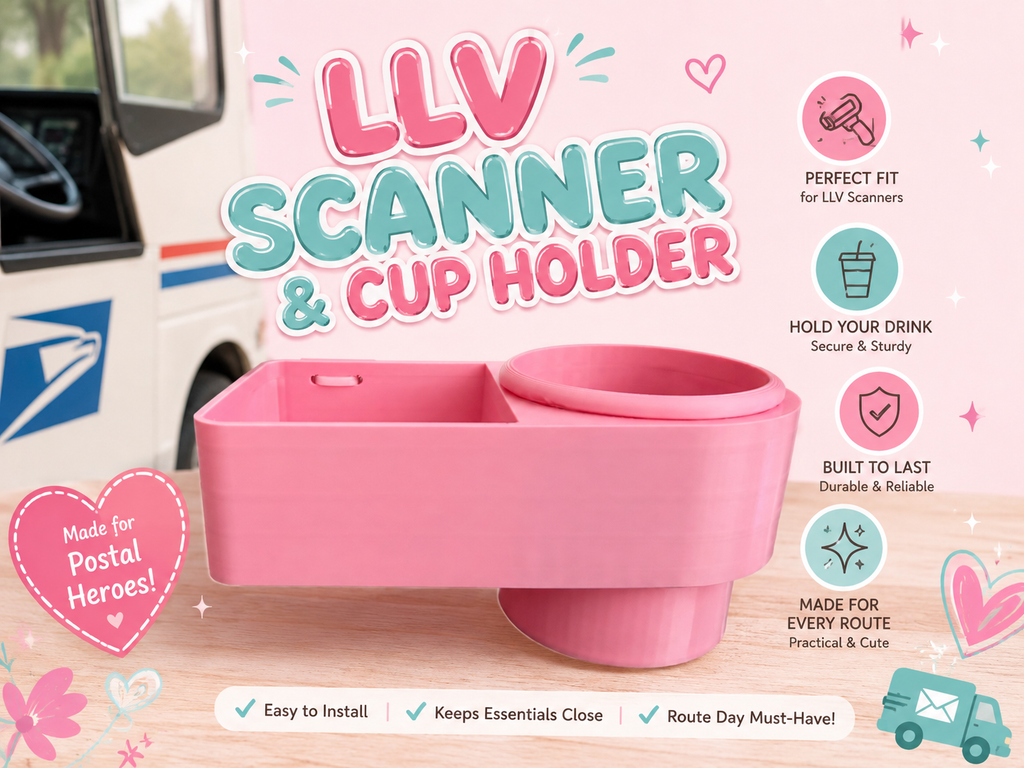 LLV scanner and drink holder